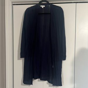 Navy Blue Charter Club Long Sweater - Small